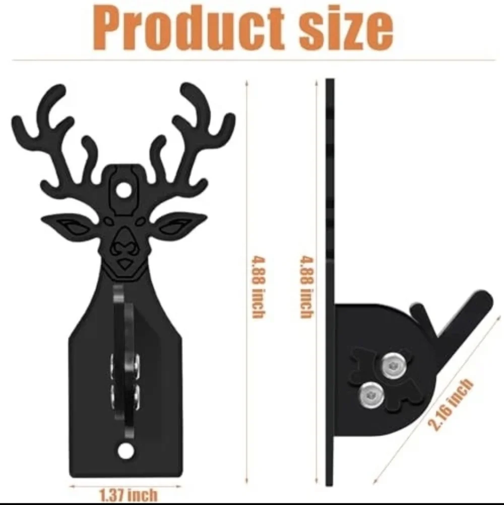 European Animal Black Coated Skull Wall Mount Decor Set Of Two